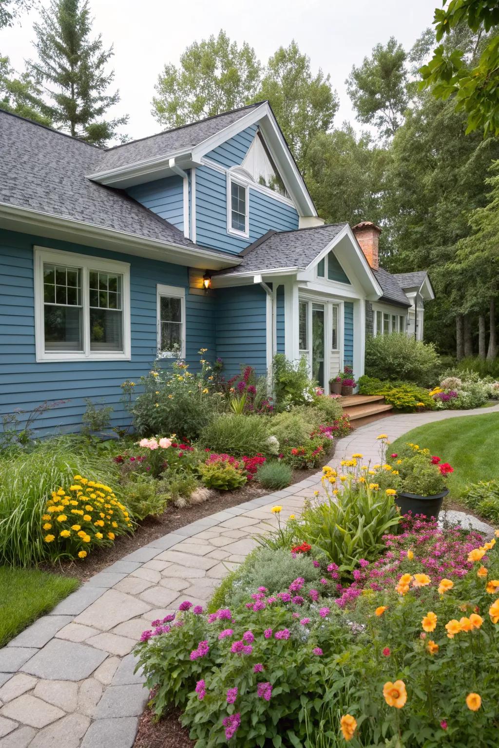 Colorful fiber cement siding makes a bold statement.