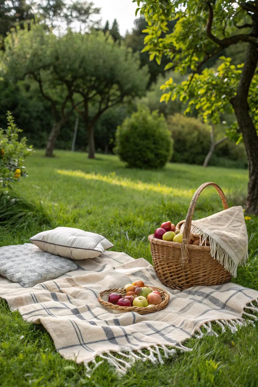 Enjoy the simple pleasures of a garden picnic with homemade delights.