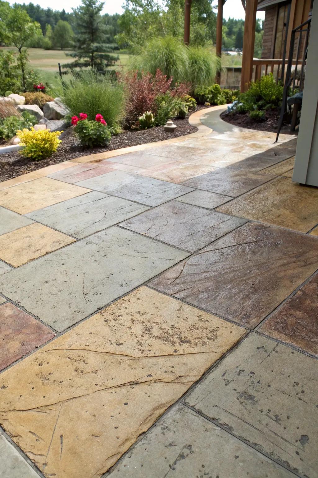Colors and stains can personalize your patio’s appearance.