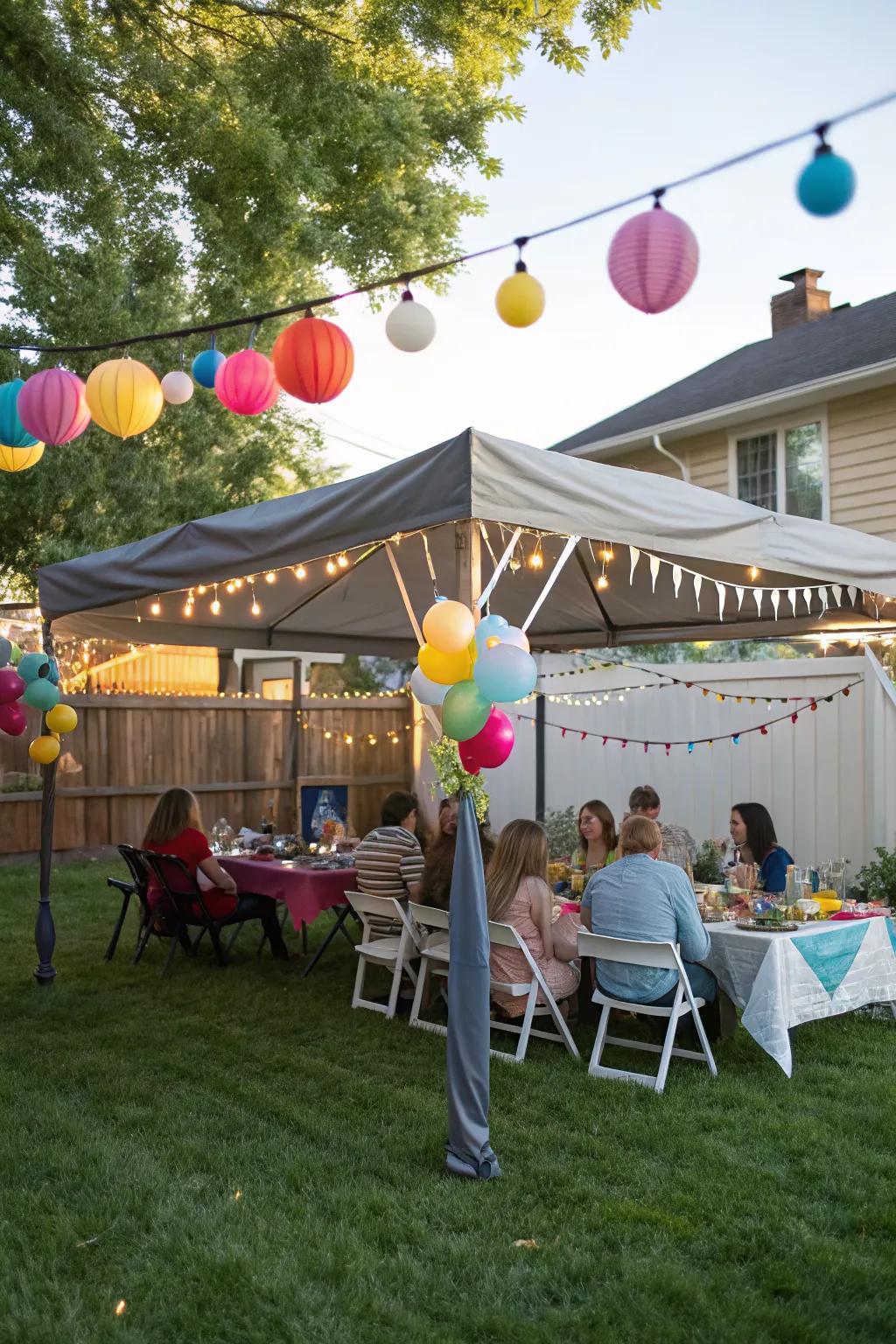 Pop-up canopies offer quick and effective shade for outdoor events.