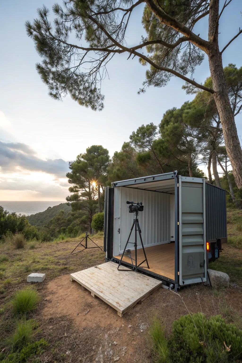 Diamond piers provide strong support with minimal soil impact.