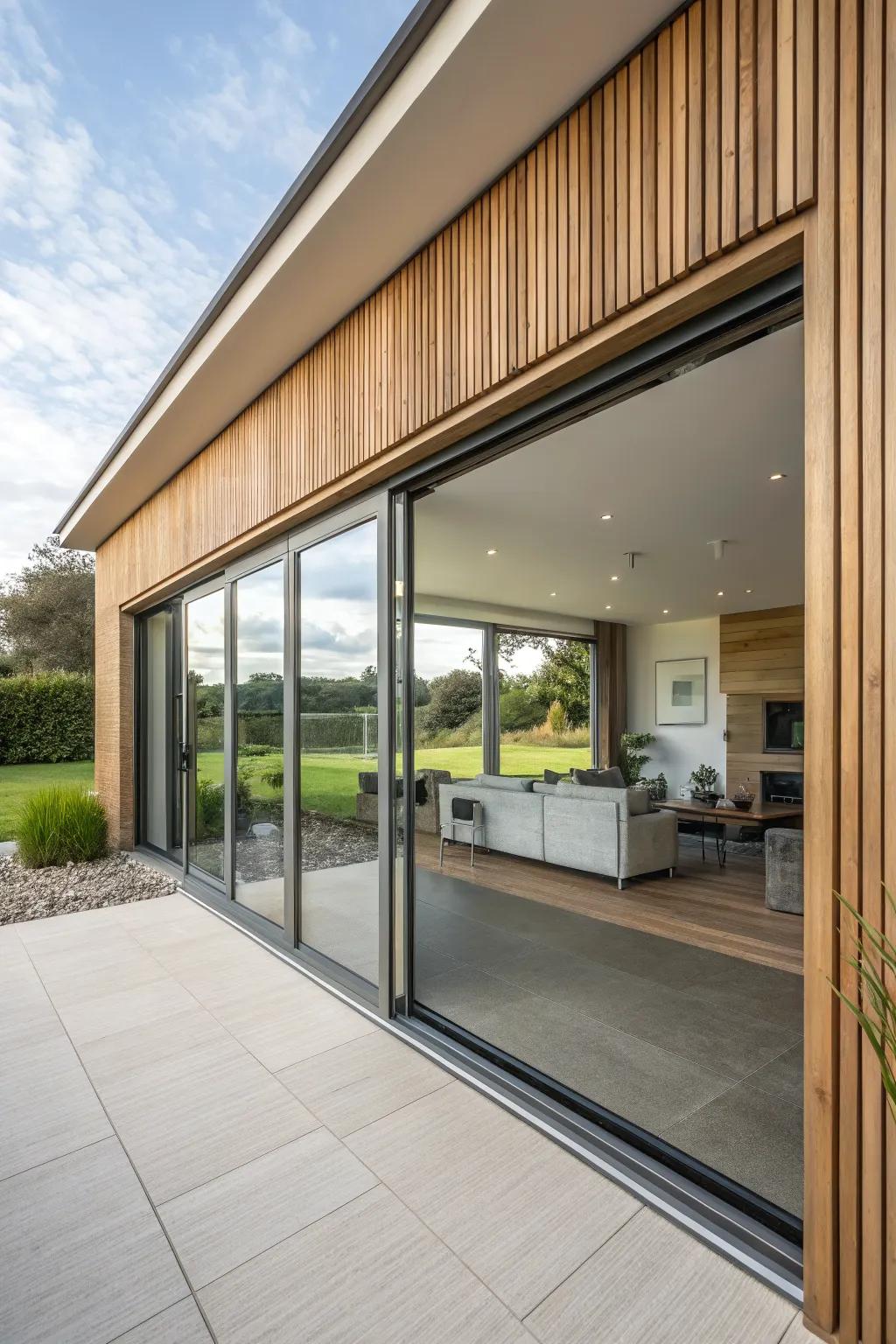 Eco-friendly sliding doors for sustainable living.