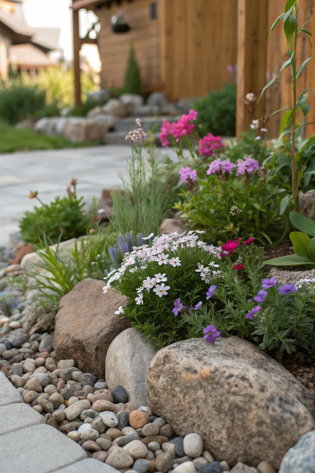 Natural aesthetics enhance any garden space.