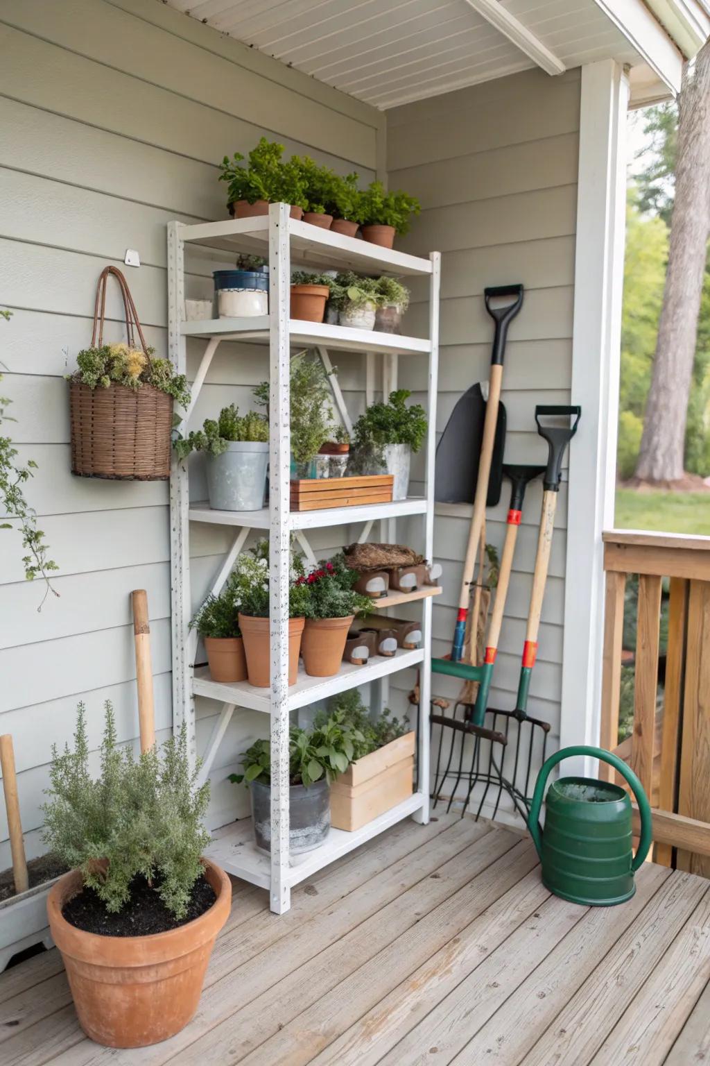 Make the most of corner spaces with stylish storage units.