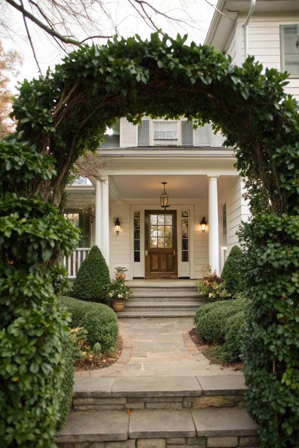 Make a grand first impression with entryway elegance using Soft Touch Holly.