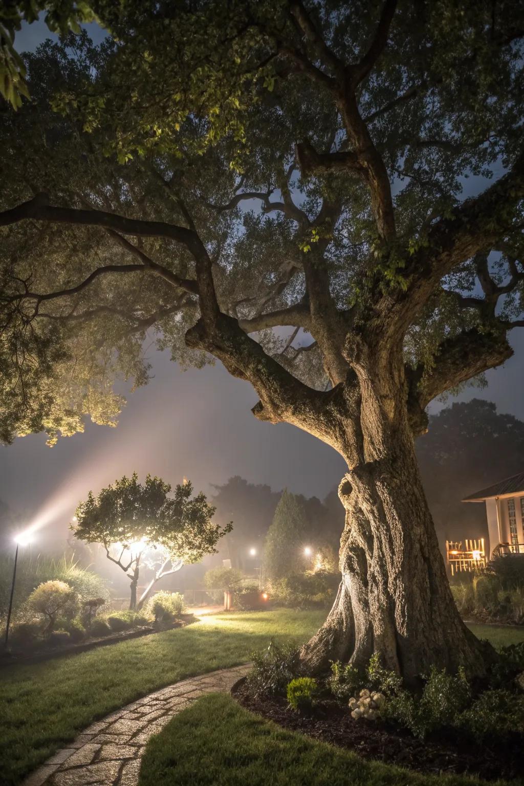 Bring attention to your landscape's beauty with solar spotlights.