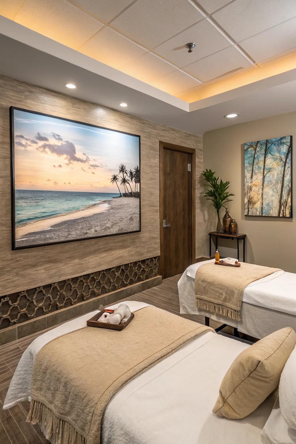 Personalized art transforms your space into a personal retreat.