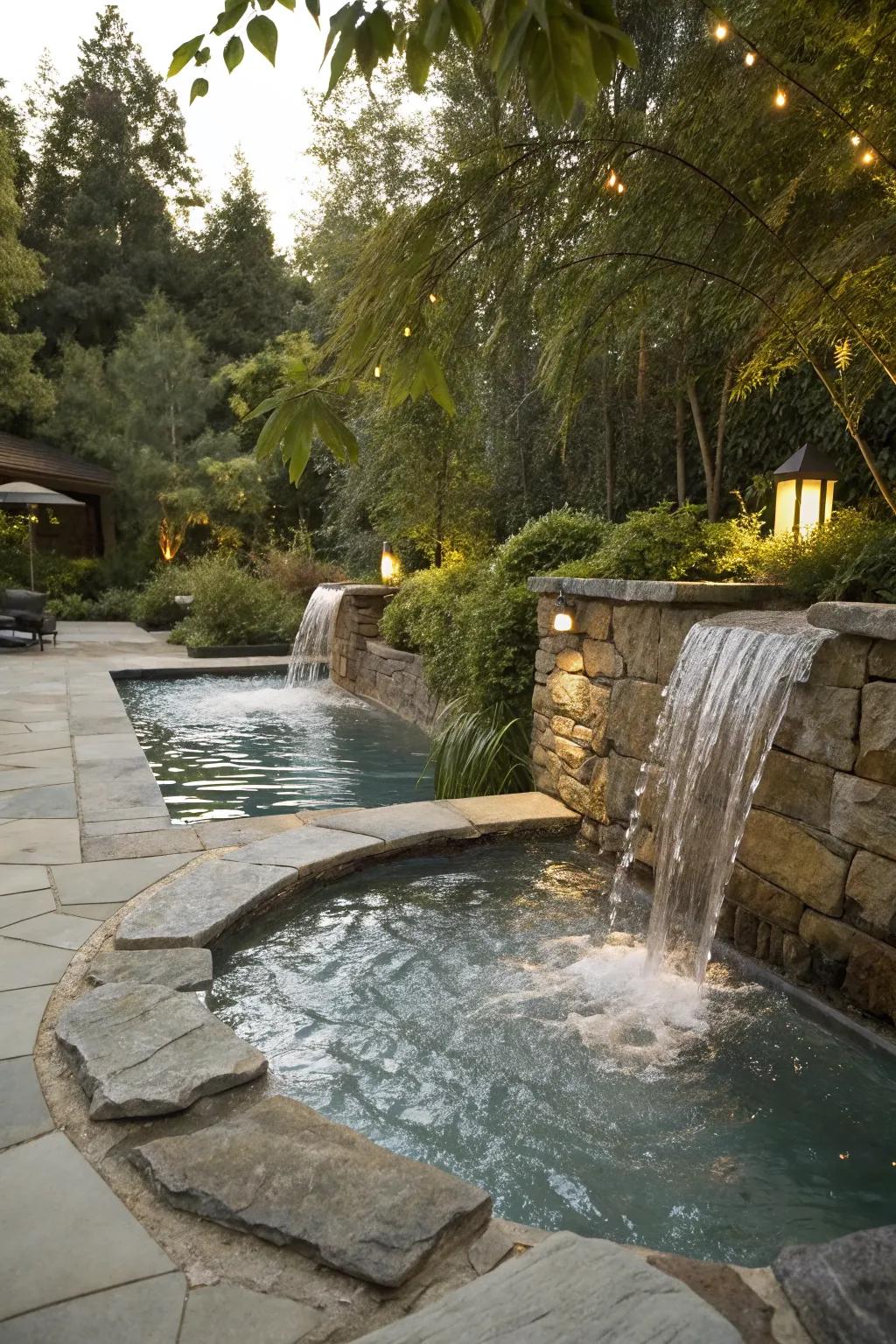 Dual spillovers provide a balanced and appealing visual effect.