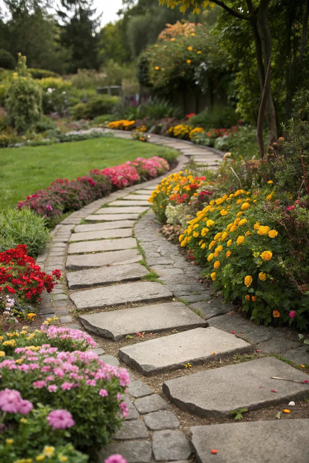 Stepping stones add charm and direction to any garden.