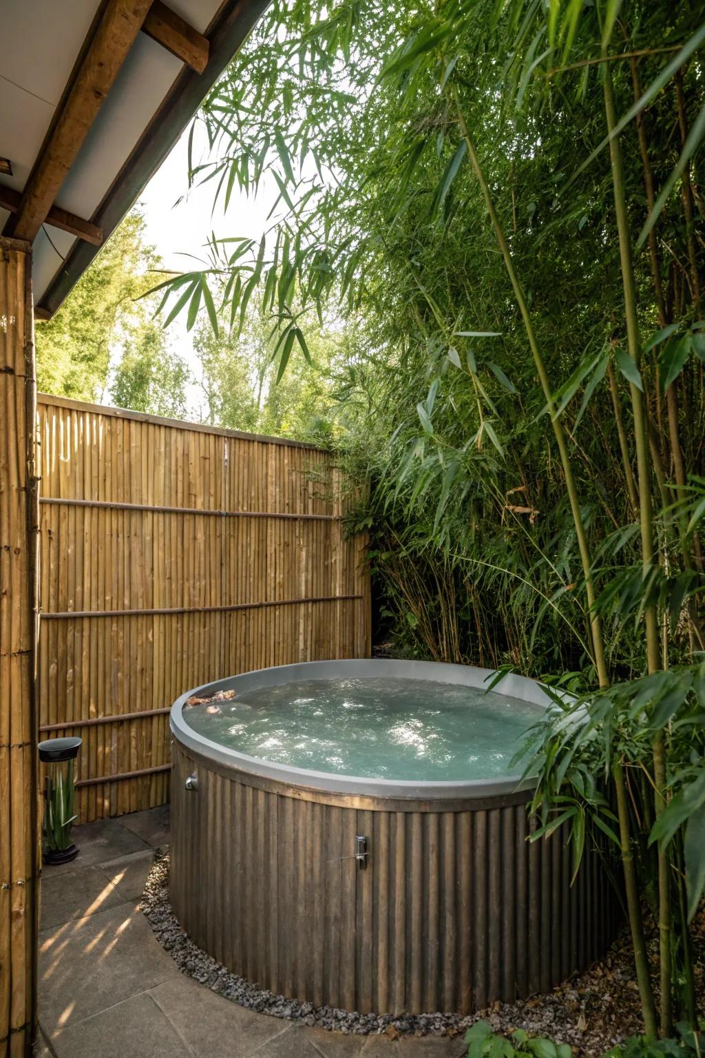 Enjoy your soak in seclusion with stylish privacy screens.