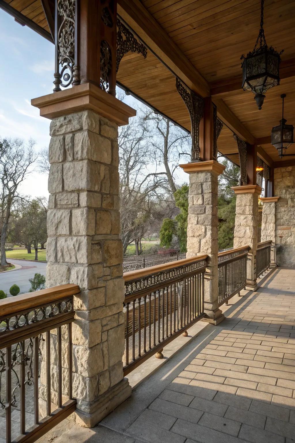 Mixed materials add modern flair and depth.
