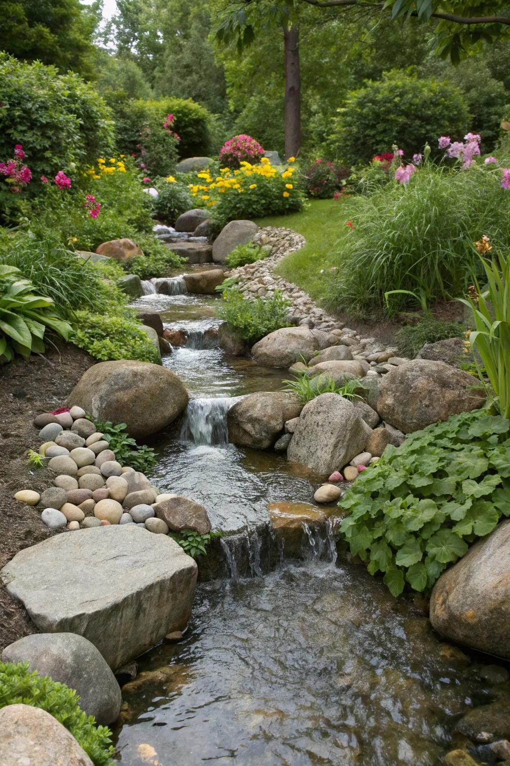 Bring the serenity of a natural stream to your garden.