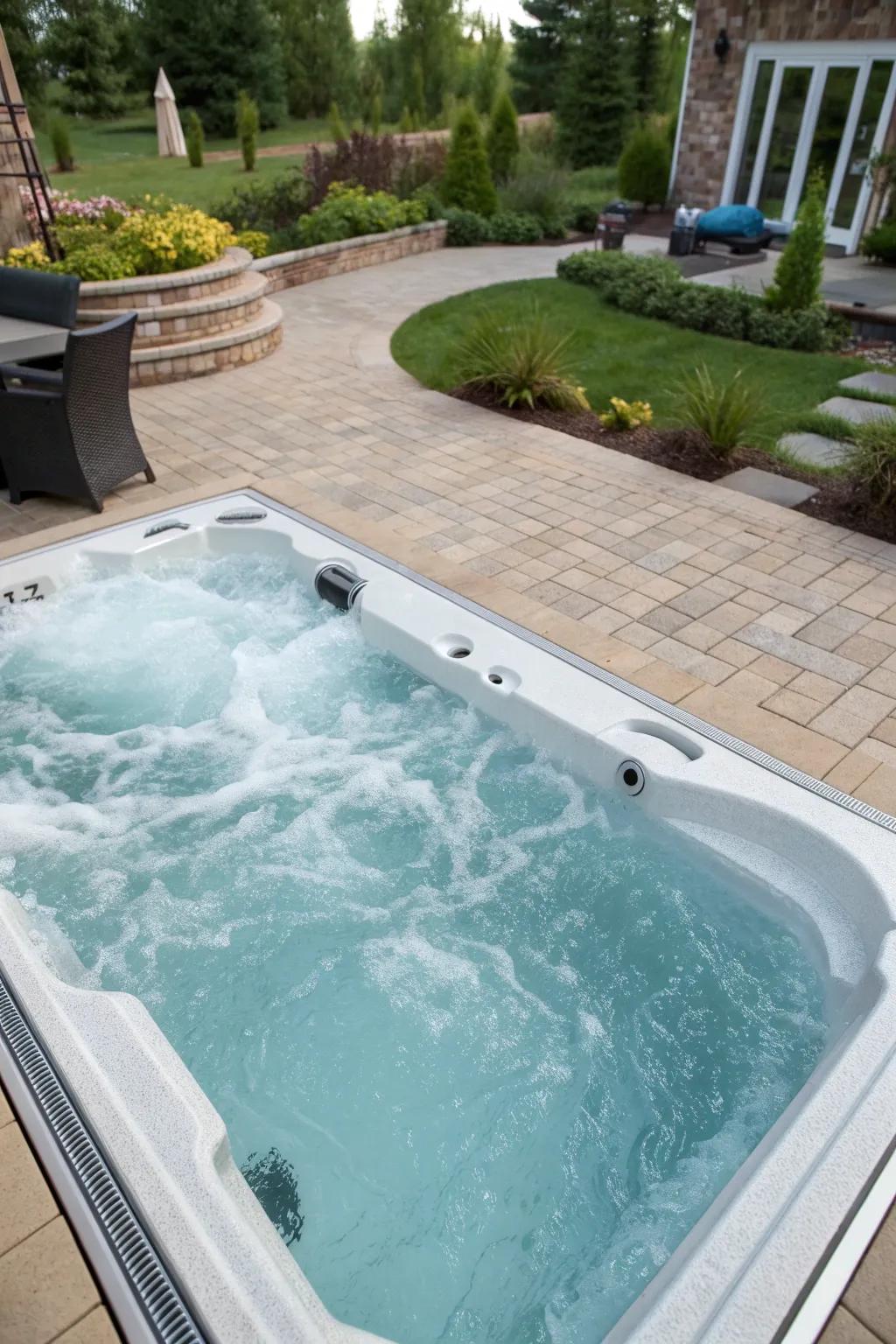 Combine relaxation and luxury with an integrated spa.