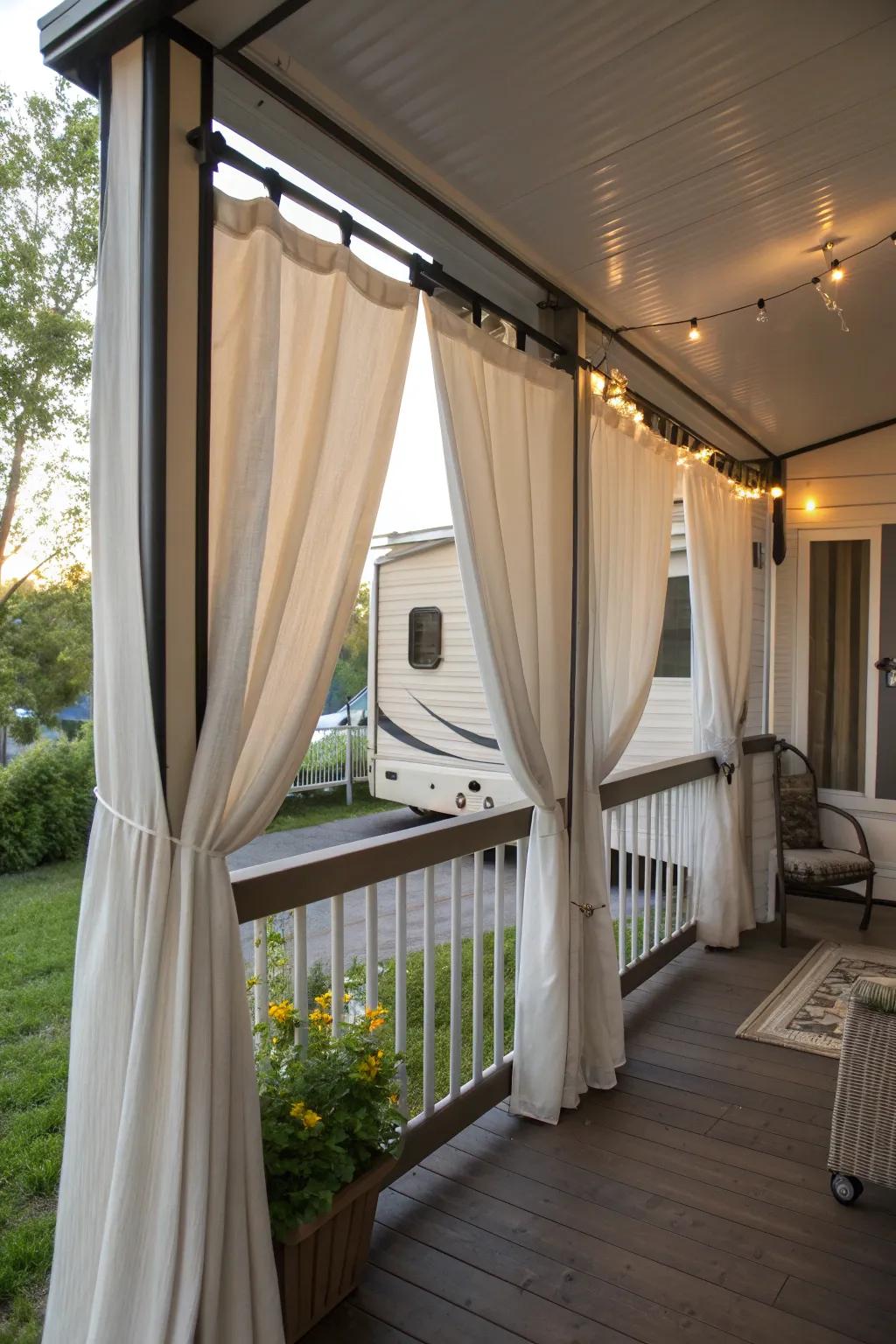 Create a private retreat with panels.