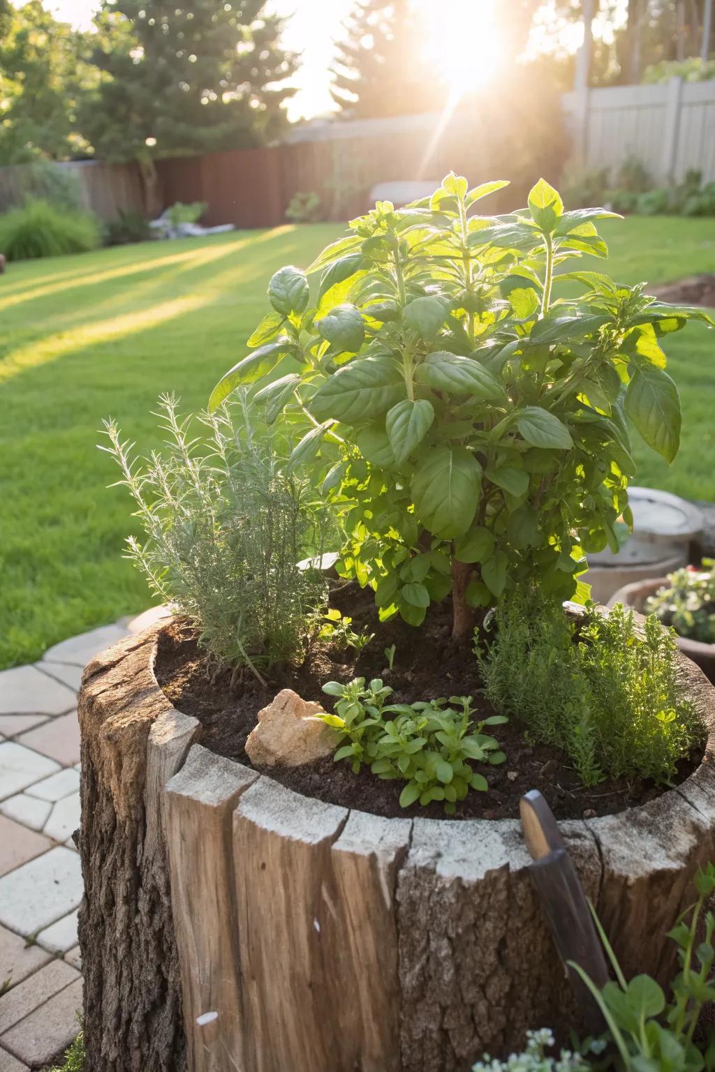 A natural herb haven right in your garden.