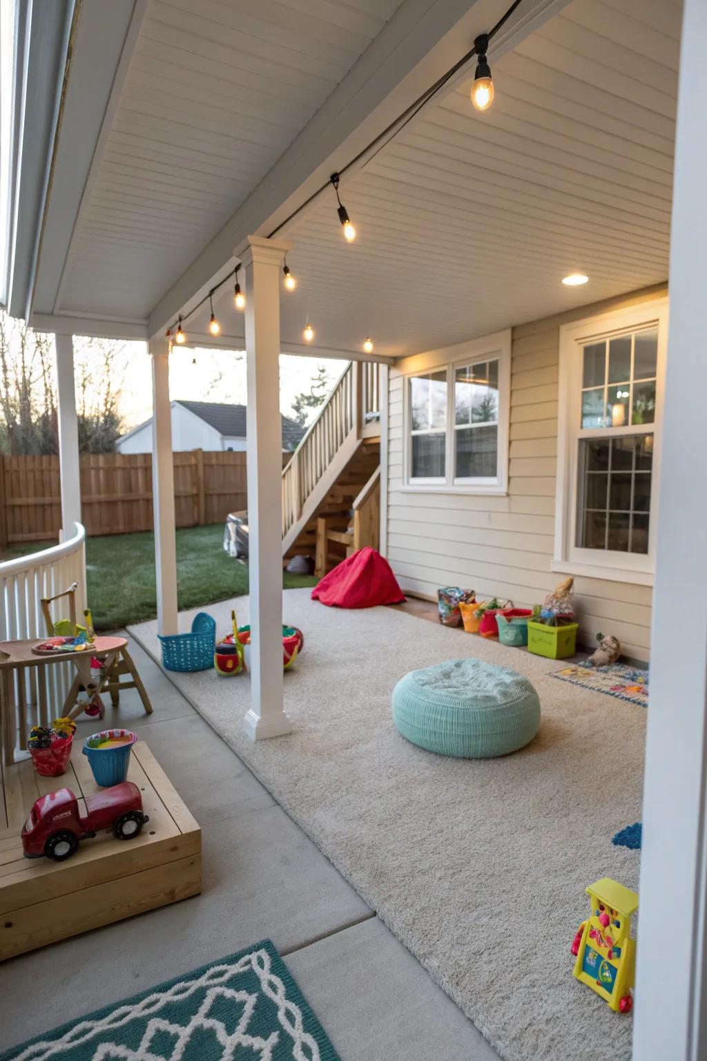 A fun and safe play area for kids.