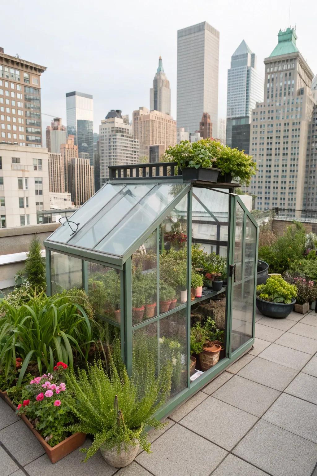 Enjoy year-round gardening with a mini greenhouse.