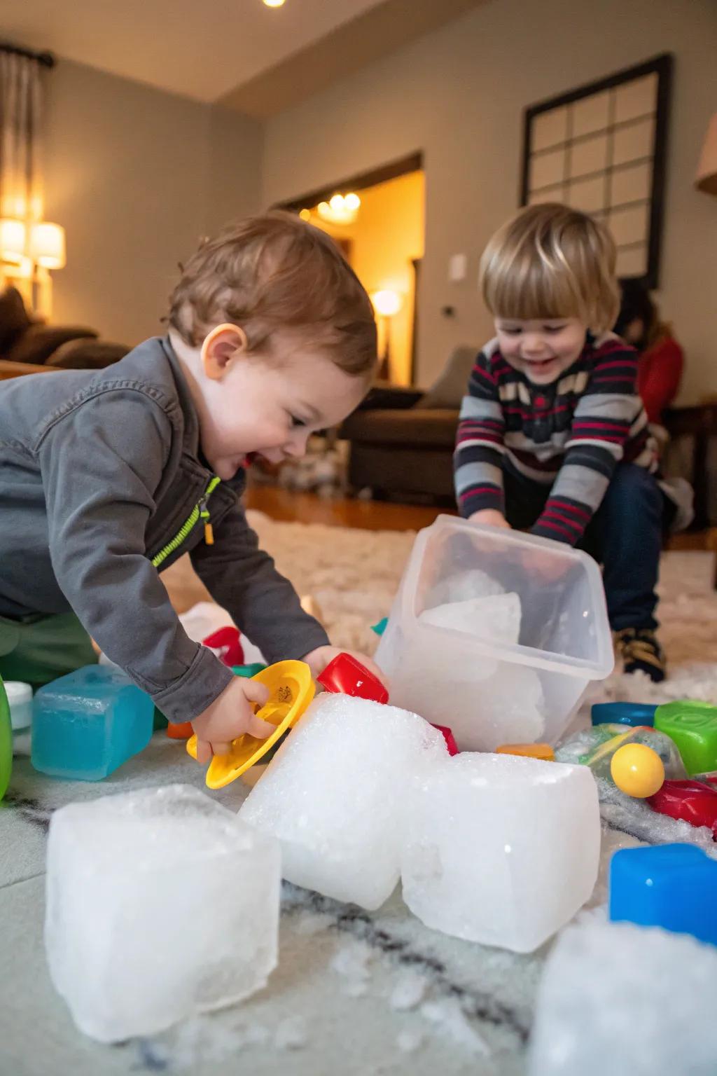 Ice block treasures offer a thrilling and interactive experience.