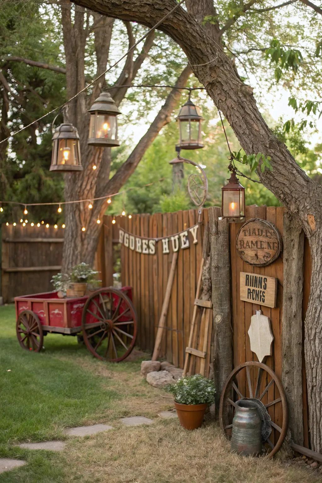 Artifacts add a storytelling element to your backyard.
