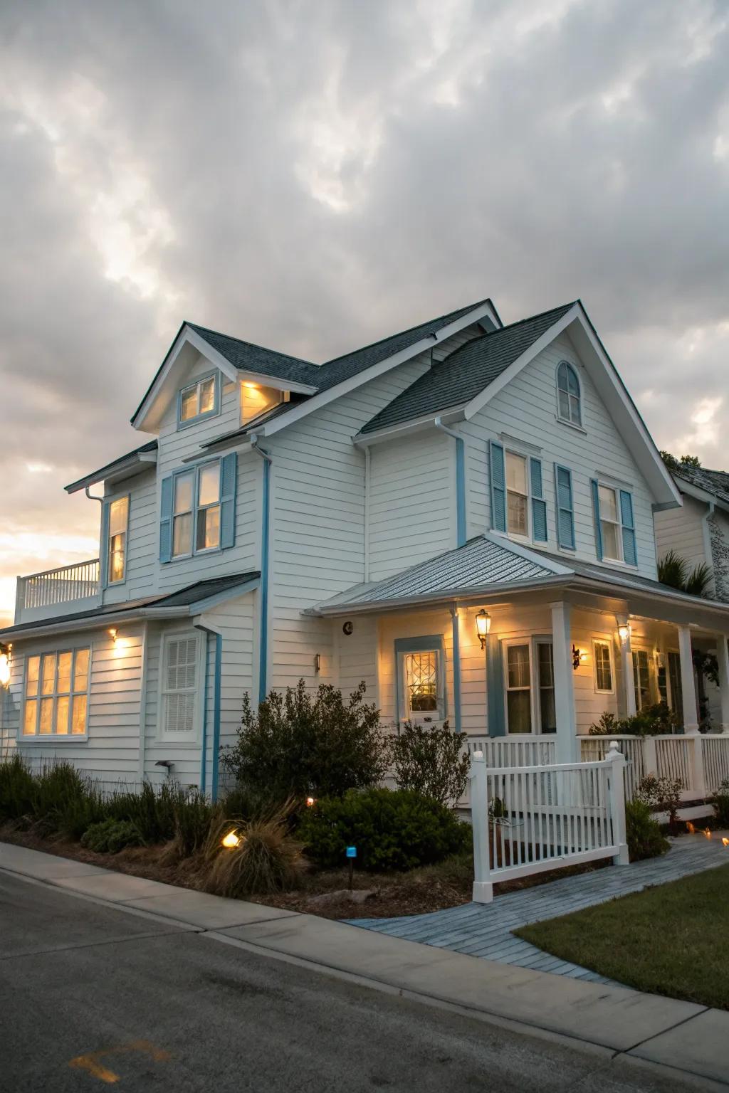 Subtle undertones in white paint create dynamic visual interest.