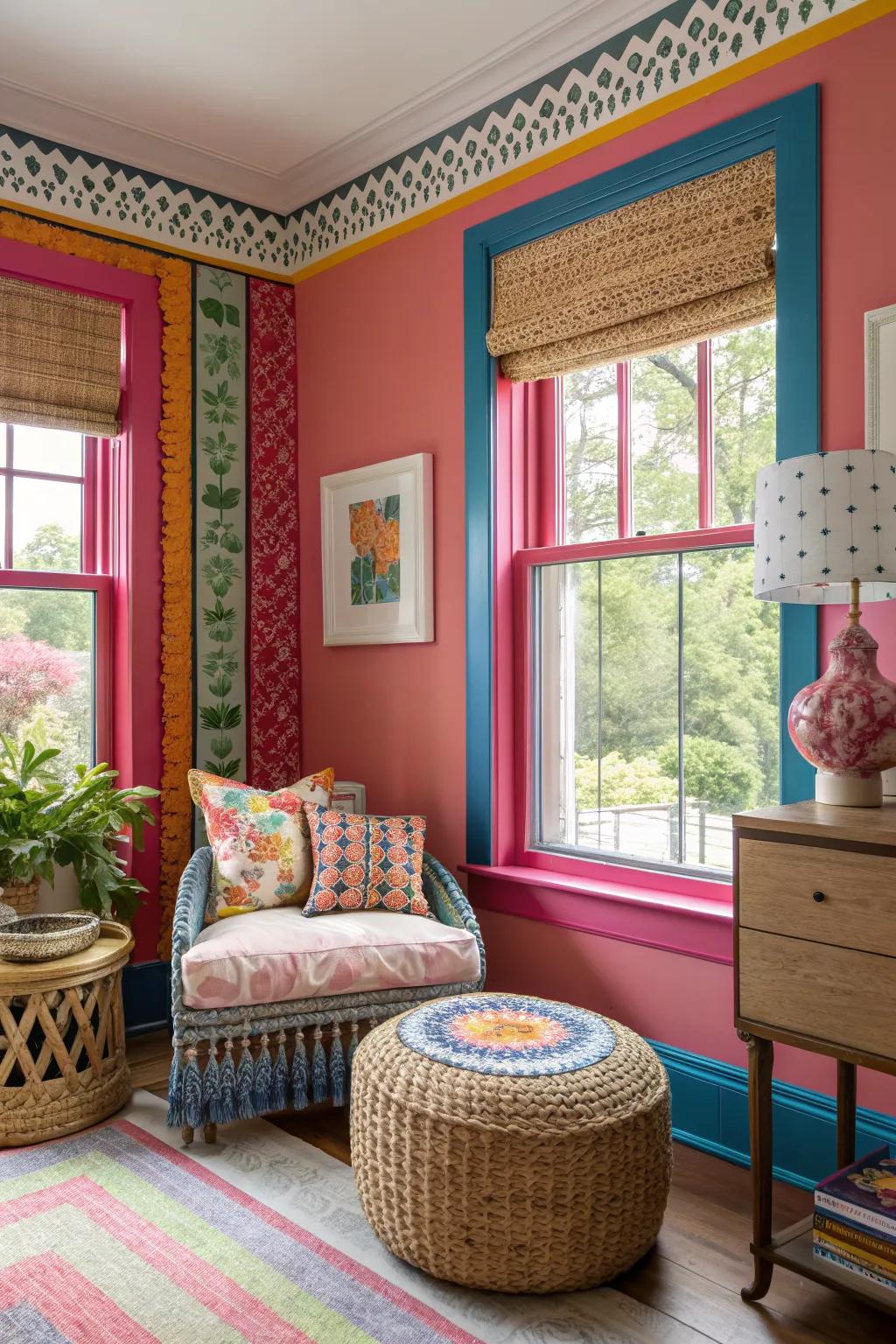 Contrasting trim colors add personality and flair.