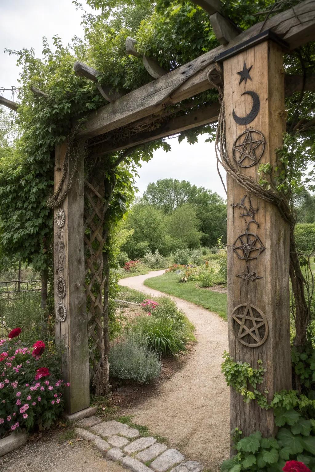 Rustic entryways invite you into a magical journey.