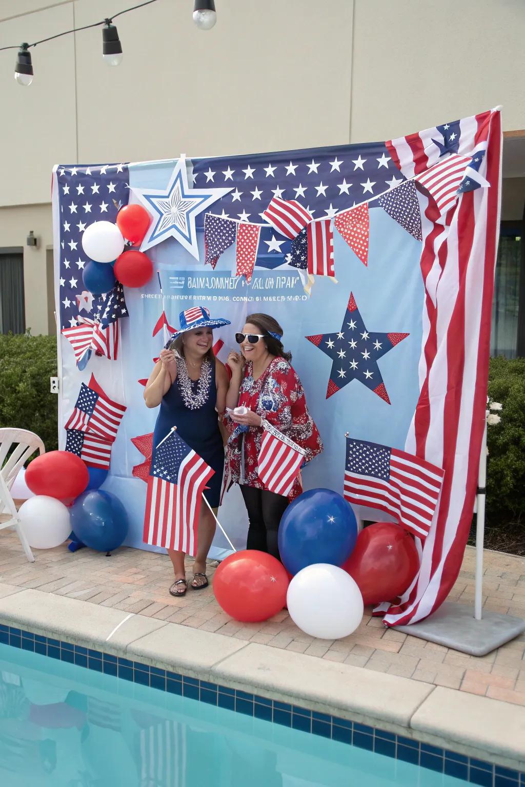 Capture memories with a poolside photo booth!