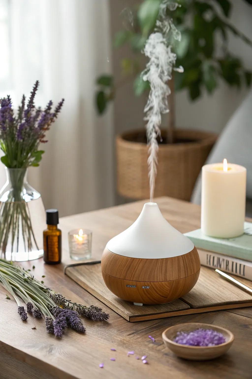 Enhance the spa experience with calming aromatherapy scents.