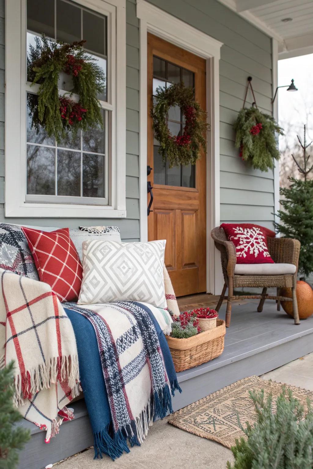 Seasonal decor keeps your porch lively and inviting.