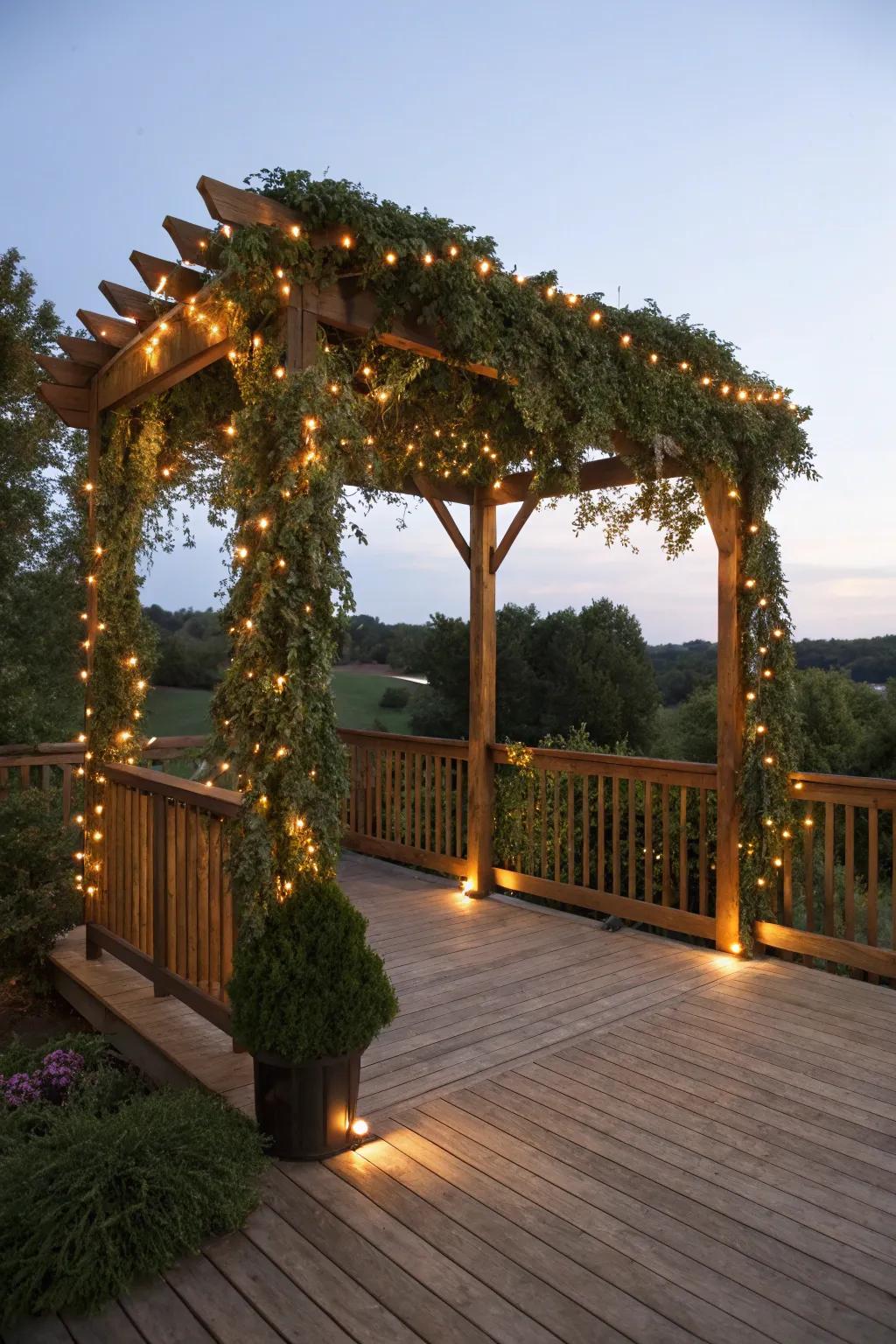 Create a magical glow with fairy lights.