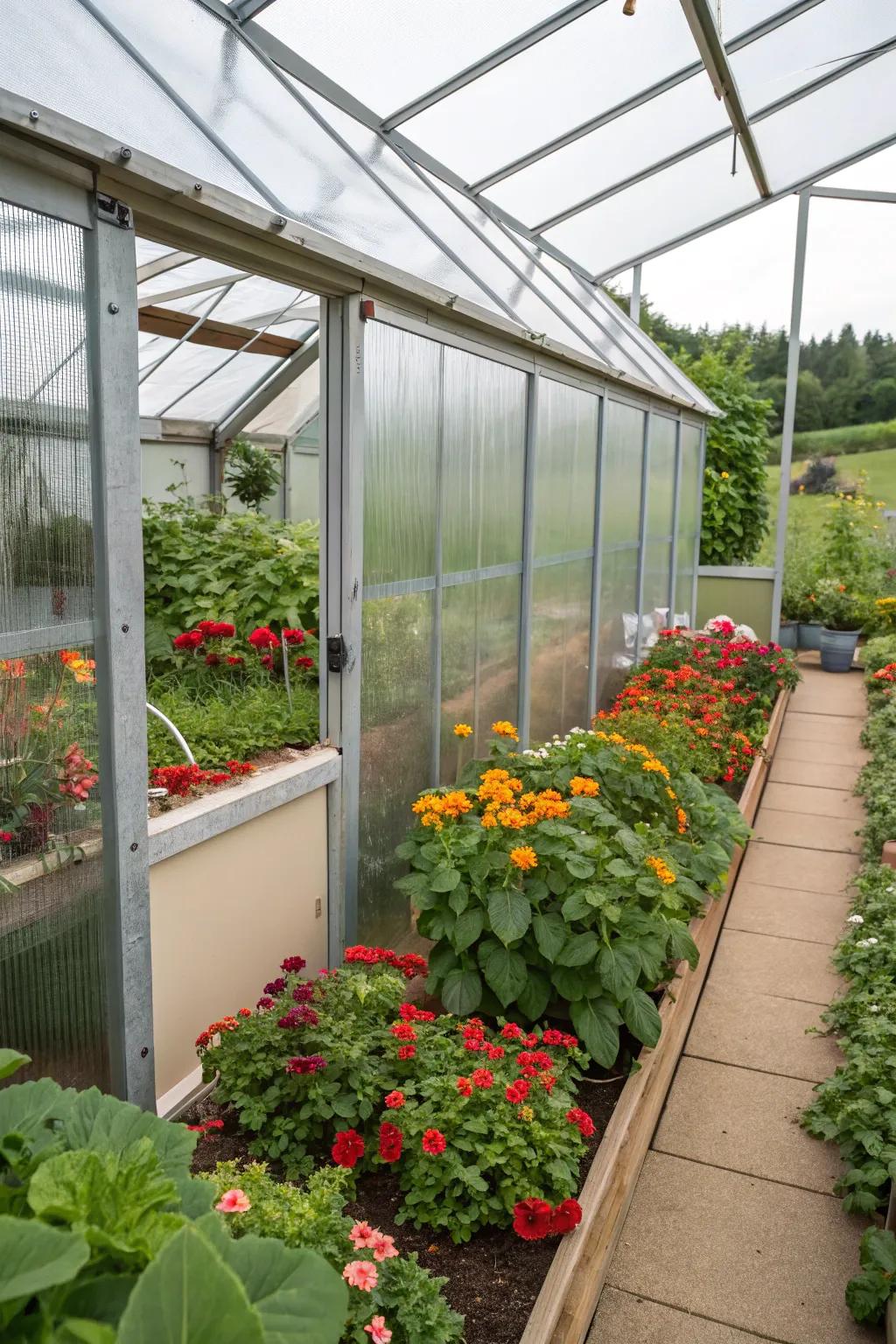 A greenhouse designed for all seasons.
