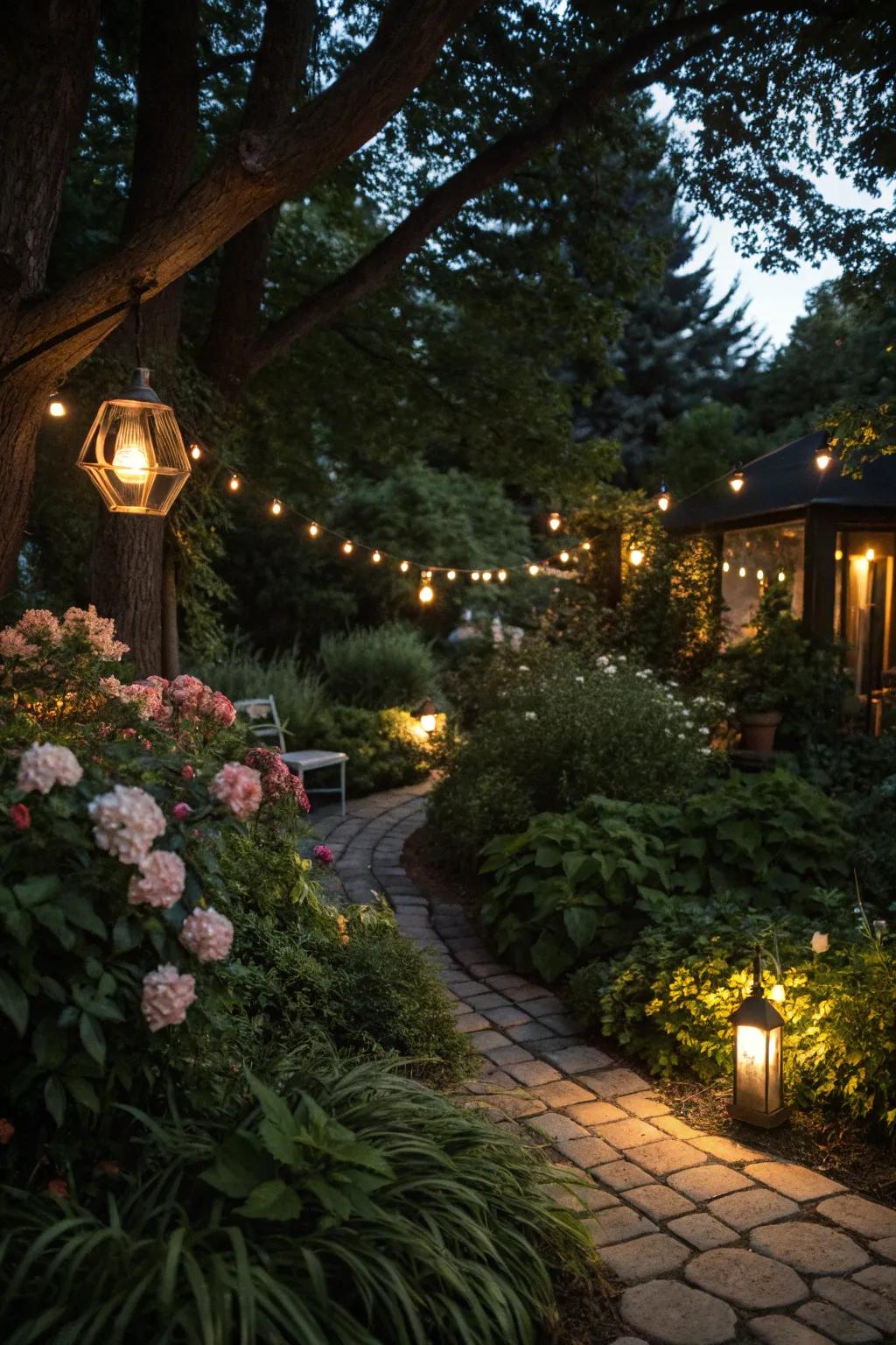 Outdoor lighting transforms your space after dark.