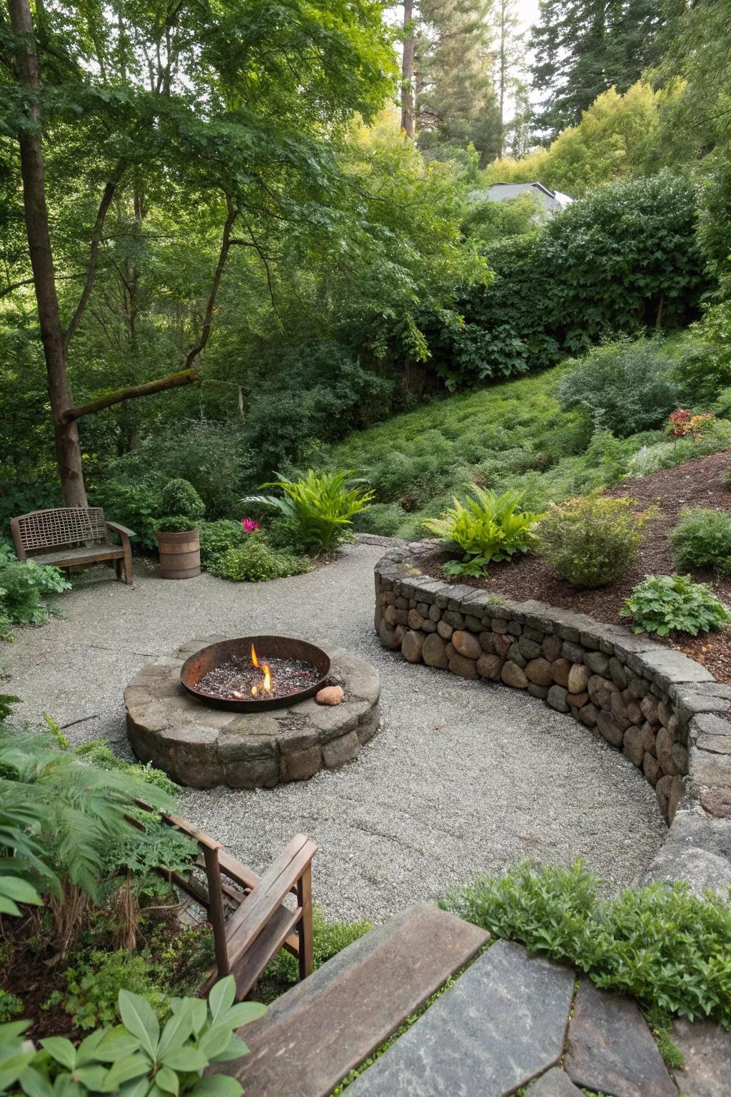 An enclosed setup offers intimacy and coziness.