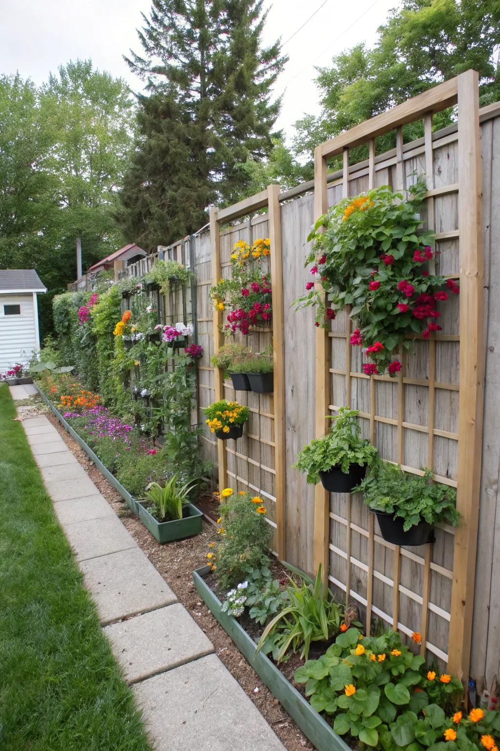 Vertical gardens make the most of limited space.