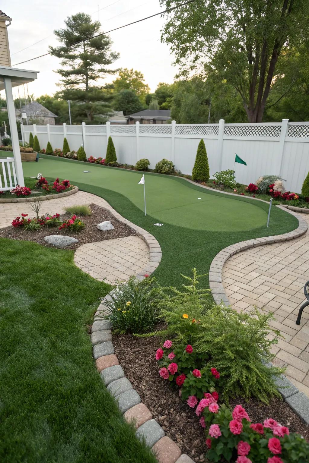 Show off your style with a bespoke putting green design.