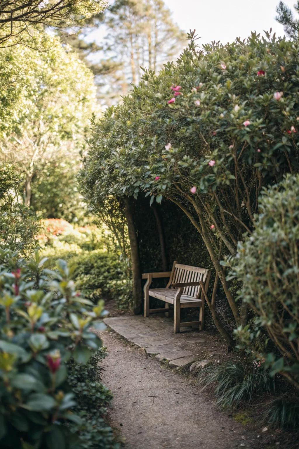 A private seating nook perfect for quiet moments.