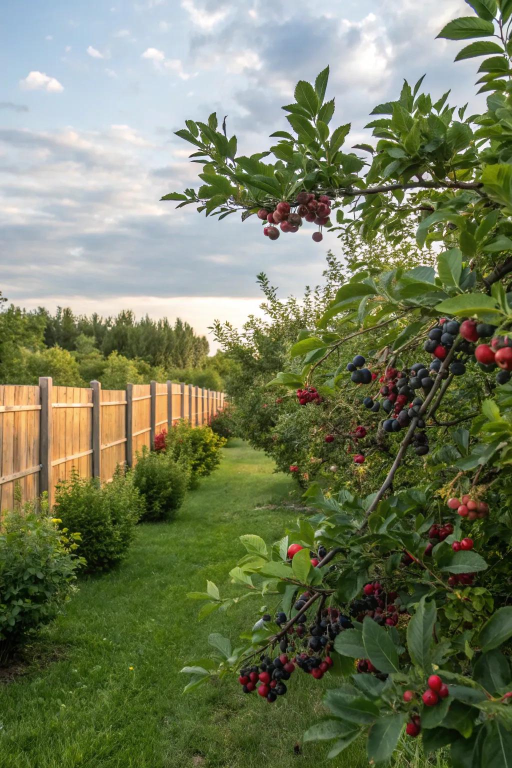 Berry bushes add color and flavor to your orchard.