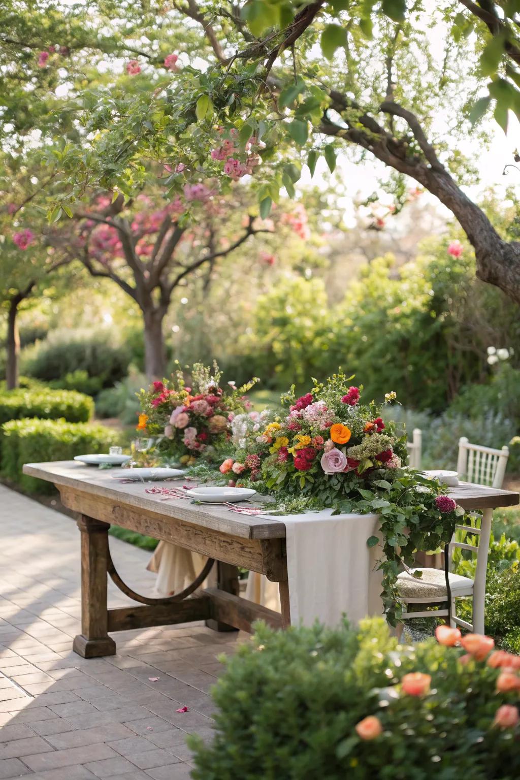 Add elegance with beautiful floral flourishes.