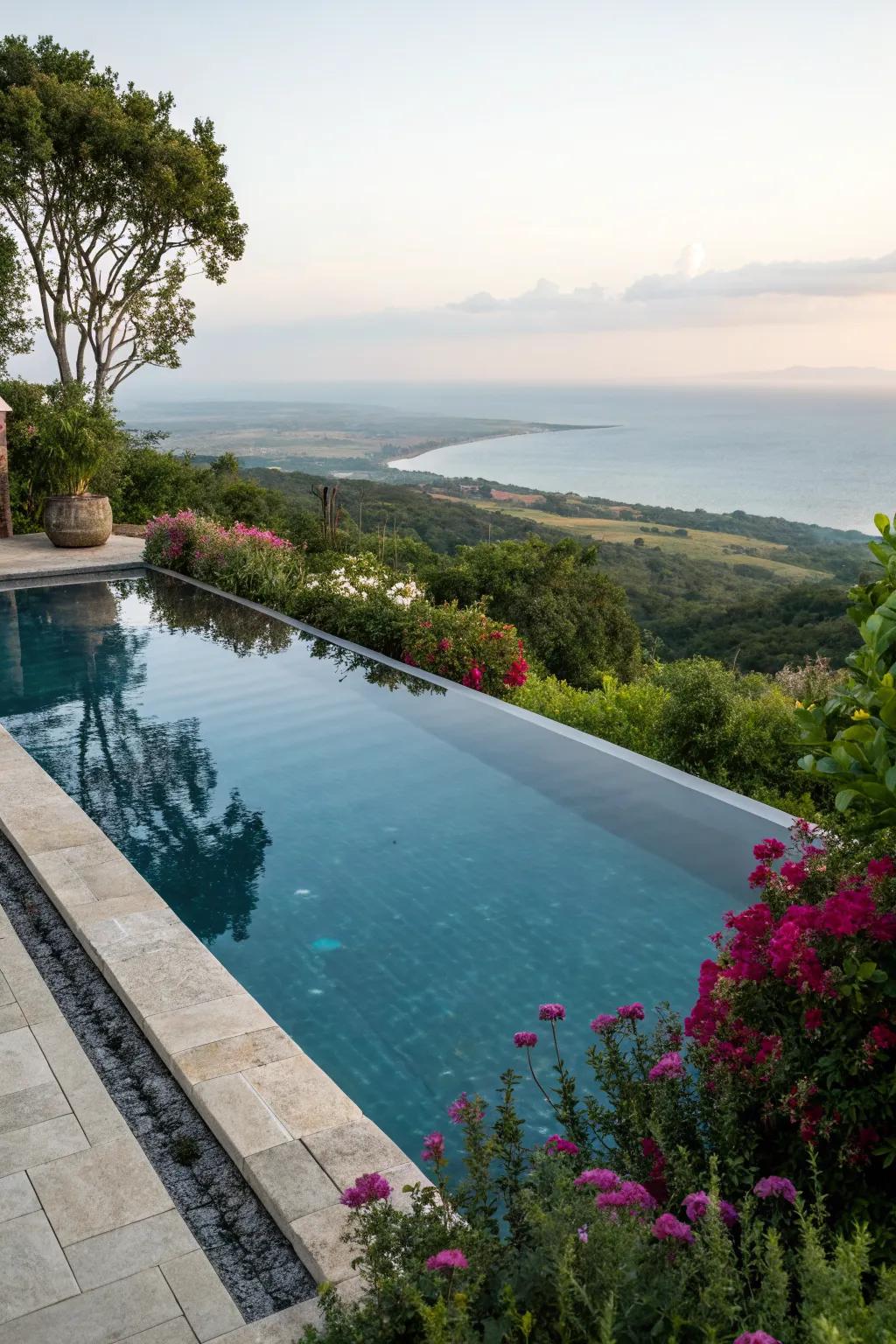 Experience luxury and serenity with a breathtaking infinity pool.