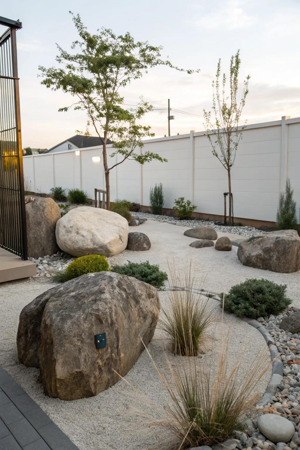 Embrace simplicity with minimalist rock design.