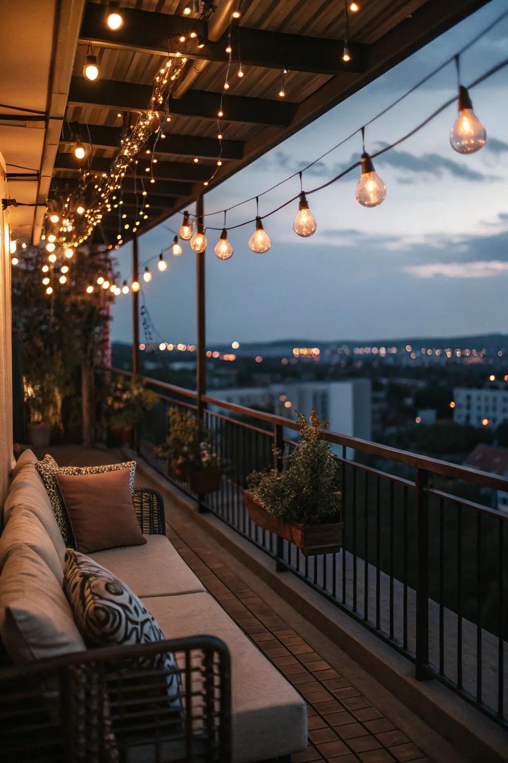 Set the mood with ambient lighting.