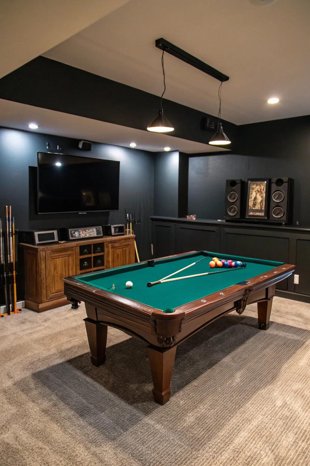 Entertainment corner for multisensory enjoyment.