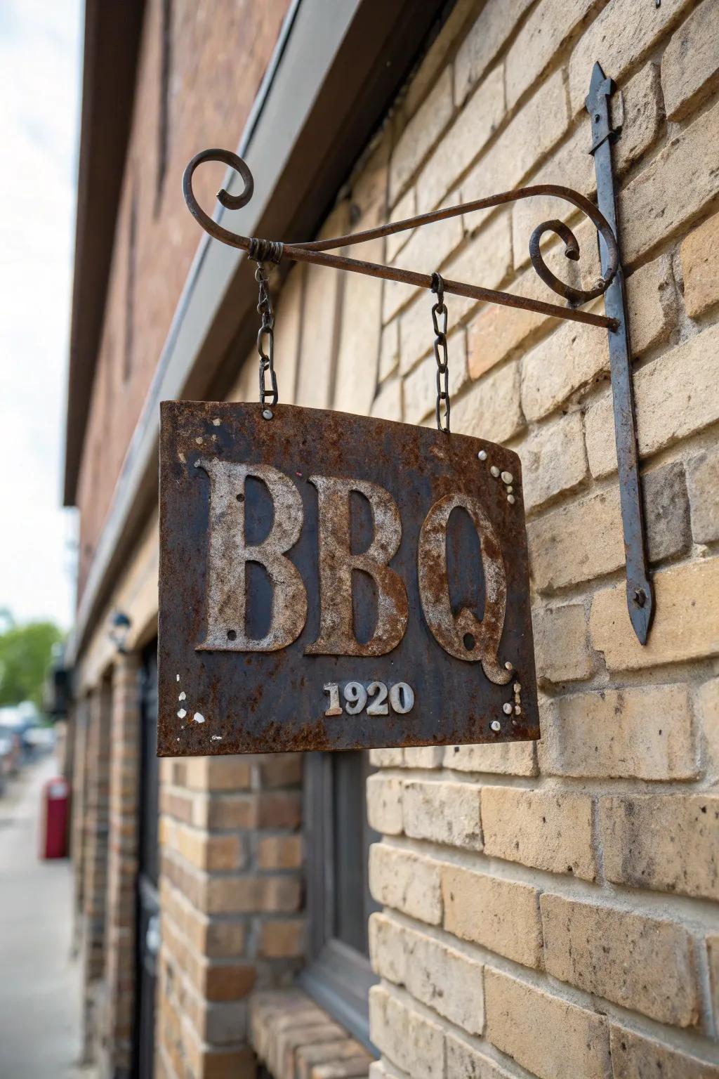 Instill a sense of tradition with an establishment year sign.