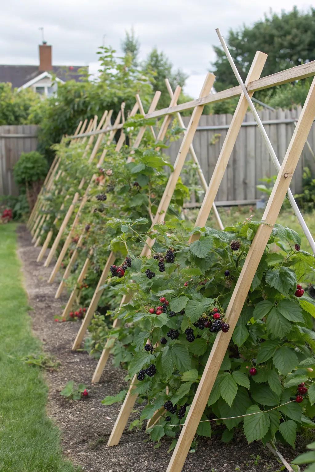 Portable trellis panels offering adaptable garden design.