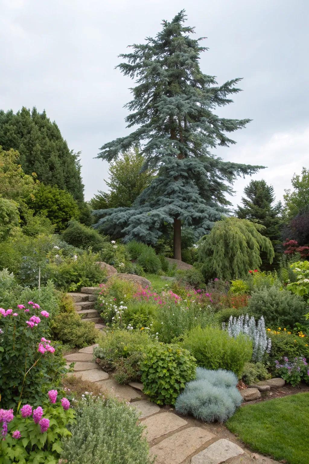 Achieve layered beauty with Blue Atlas Cedar.