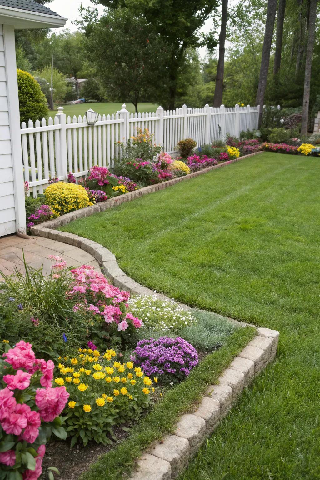 Small lawns are easy to care for and provide a lush, green space.