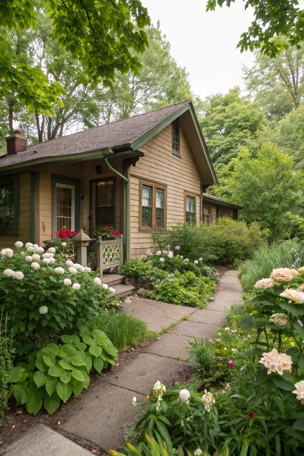 Earthy tones create a harmonious, natural aesthetic.