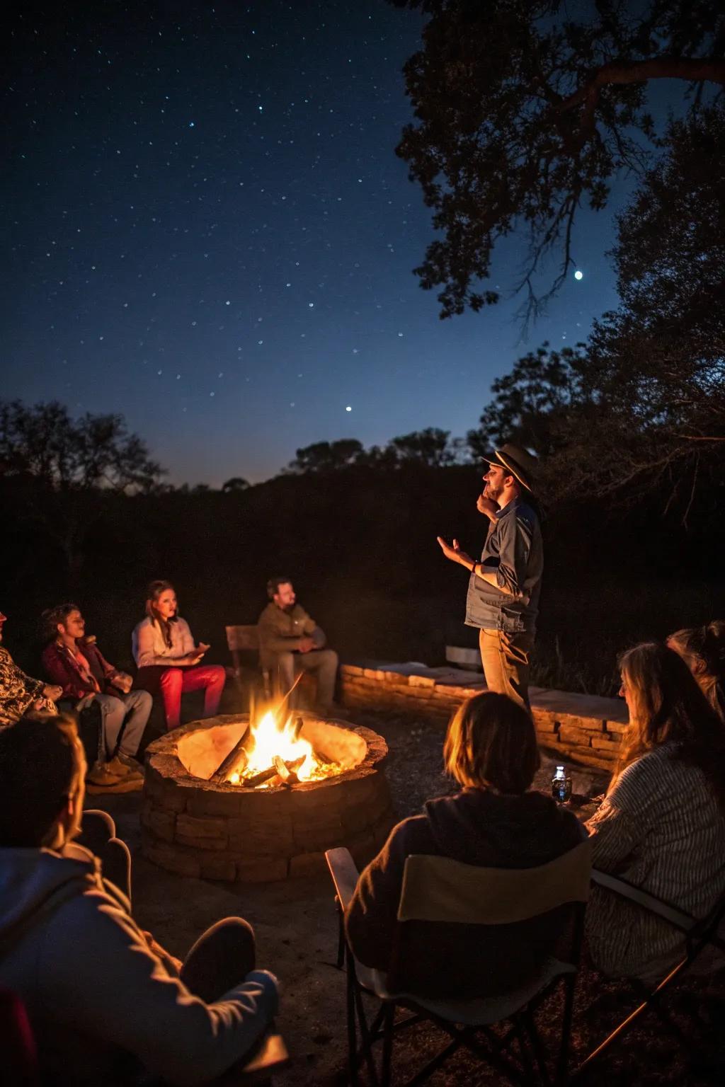 Campfire stories bring a touch of magic and mystery to your evening.