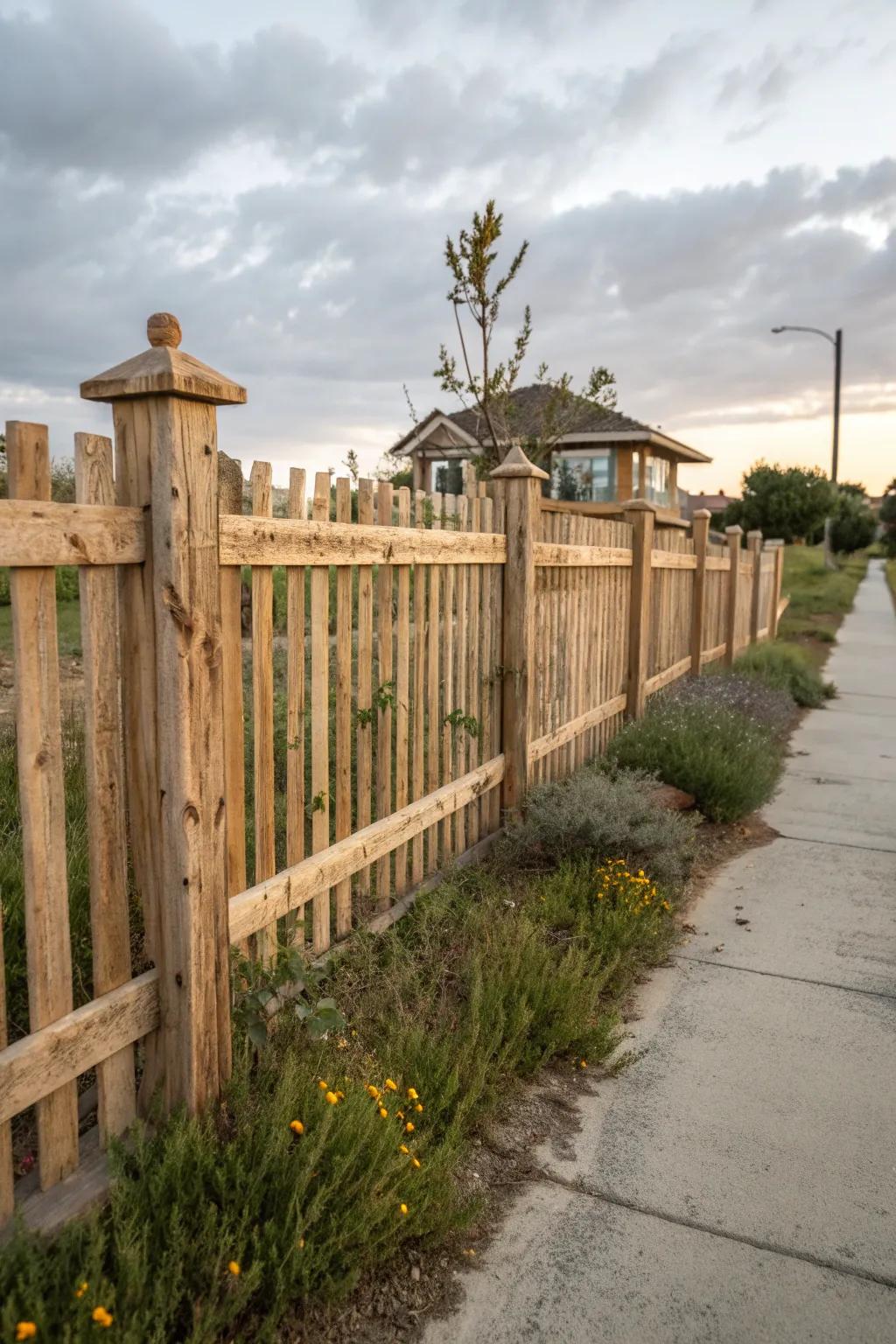 Reclaimed wood brings history and character to your fence.
