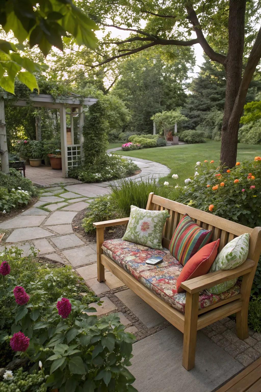 Create a welcoming spot with affordable seating.
